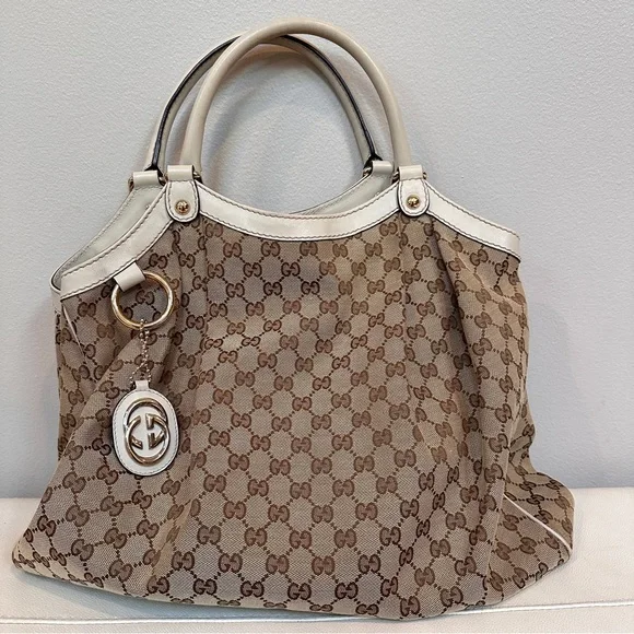 Gucci Large GG Canvas Sukey Tote